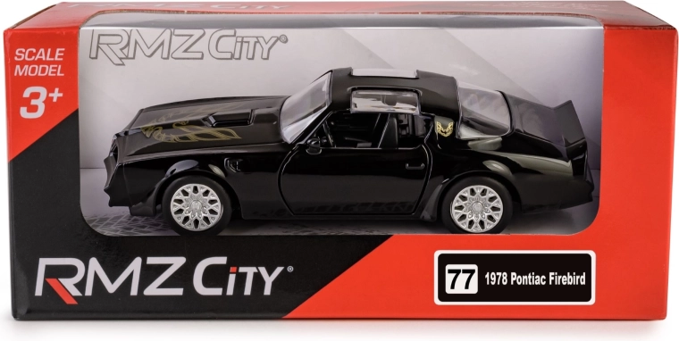 Modèle réduit en métal voiture Pontiac Firebird 1978 1:40 RMZ City – noir