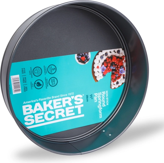 Moule à gâteau démontable Baker's Secret Essential Line avec fermoir en acier inoxydable, 28 cm