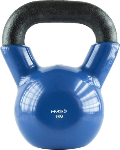 Kettlebell HMS 8 kg avec revêtement en vinyle