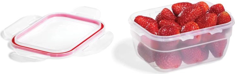 Boîte LocknLock Easy Match rectangulaire 550 ml rouge