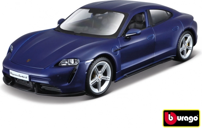 Modèle de voiture Porsche Taycan Turbo S 2019 à l'échelle 1:24