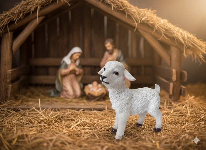 Figurine de Noël – mouton 30 cm