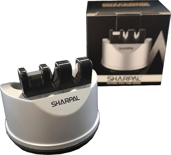 Sharpal 191H affûteur 3-en-1 pour couteaux et ciseaux avec ventouse