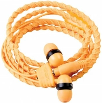 Wraps Talk Sunrise écouteurs intra-auriculaires orange avec microphone