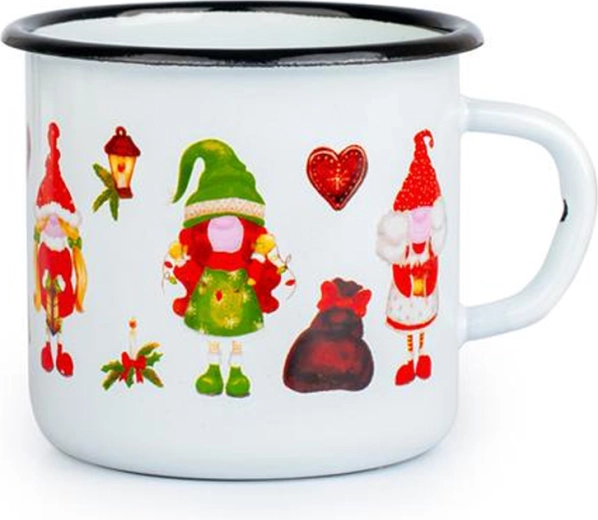 Tasse émaillée TORO 370 ml avec motif de petits elfes