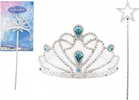 Ensemble de beauté pour princesses - Couronne et baguette