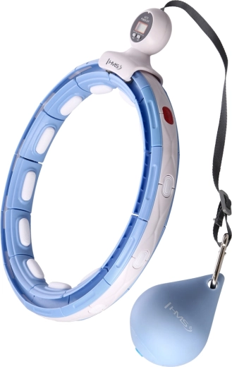 Hula hoop massant avec poids et compteur HMS HHM15, bleu