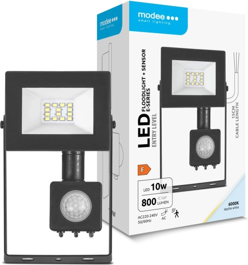 Projecteur LED Modee série E avec capteur 10 W, 120°, 800 lm, blanc froid