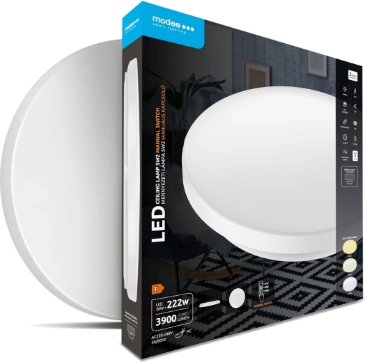 Plafonnier LED rond Modee 36 W 3CCT 3900 lm avec interrupteur