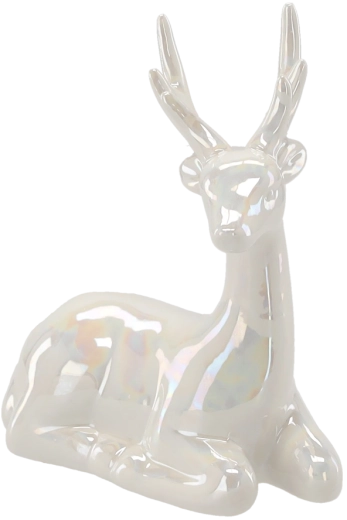 Renne de Noël en céramique 11,5 × 7,3 × 15,8 cm
