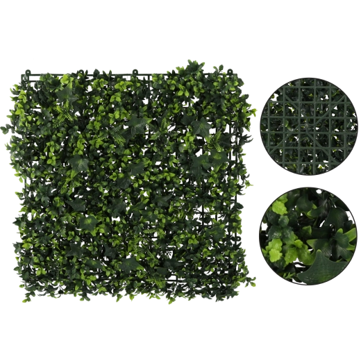 Panneau mural végétal avec lierre 50 × 50 cm