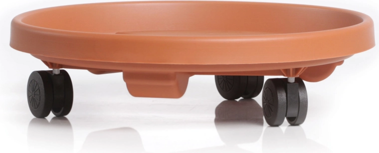 Soucoupe pour pot de fleurs avec roulettes terre cuite 30,5 cm Rondo