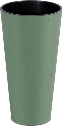 Cache-pot Tubus Slim Eco Wood 20 cm – vert