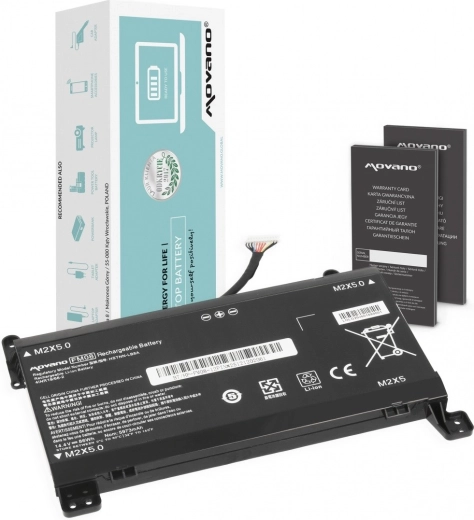 Batterie Movano FM08 pour HP Omen 17-AN (12 broches) 5973 mAh 86 Wh