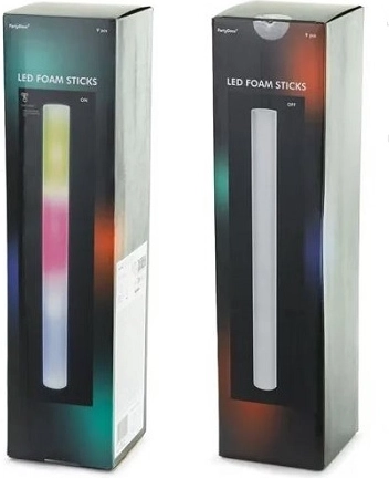 Bâton lumineux LED en mousse PSR1 48 cm (9 pcs)