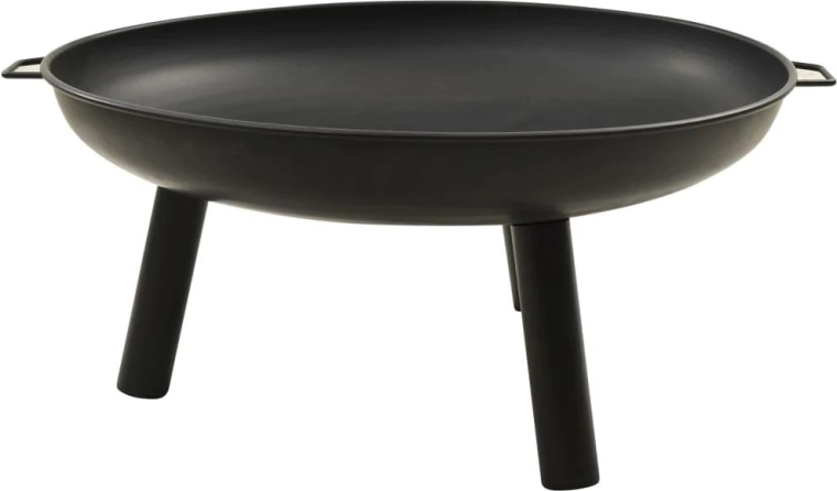 brasero de jardin en métal noir