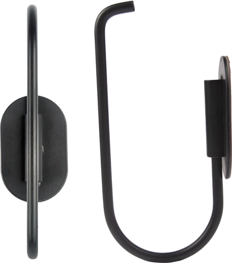 Porte-papier toilette en métal, noir 13,75 × 6,8 × 4 cm