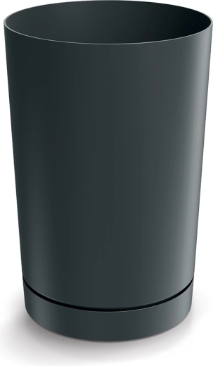 Pot de fleurs Tubo 30 cm gris foncé