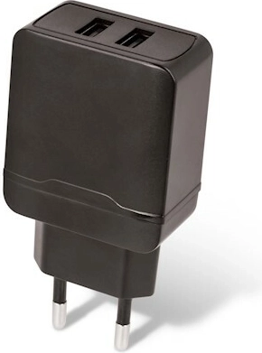 Chargeur secteur USB SETTY 2×USB 2,4 A, noir