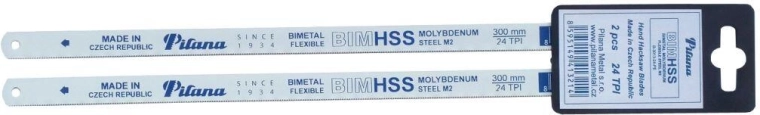 Lames de scie pour métal 300 mm 24 TPI bimétal, lot de 2 pcs PILANA