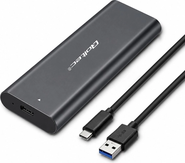 Boîtier externe en aluminium Qoltec pour SSD M.2 NVMe avec USB-C