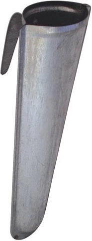 Carquois en tôle pour pierre à aiguiser avec crochet de ceinture