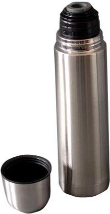 Thermos en acier inoxydable AKCENT 0,75 l avec bouchon clip