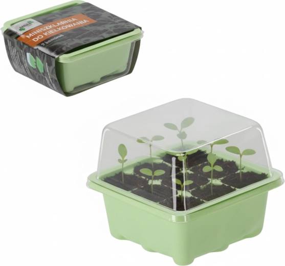 Mini-serre de germination à 9 cellules
