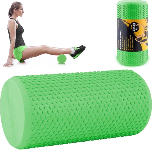 Rouleau de massage en mousse EVA 30 × 15 cm vert Neo-Sport