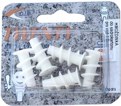 Cheville en plastique pour plaques de plâtre, 5 pcs, blister