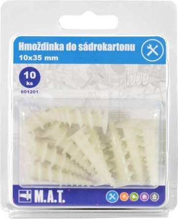 Cheville pour plaque de plâtre Turbo 10×35 PH (10 pcs)