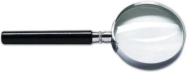 Loupe CONCORDE avec monture métallique, diamètre 75 mm