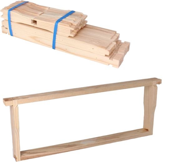 Set de 10 cadres 1/2 Wielkopolski Hoffman pour ruches