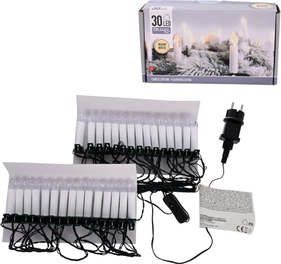 Guirlande lumineuse LED bougies UH 30 LED 4 m – lumière jaune chaude
