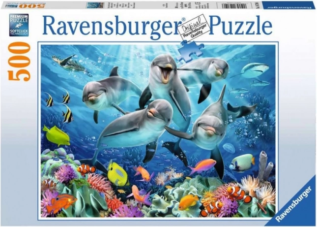 Puzzle 500 pièces – dauphins RAVENSBURGER