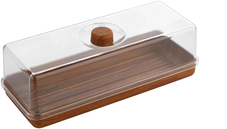 Boîte rectangulaire pour gâteau et pain 16 × 39 × 13 cm