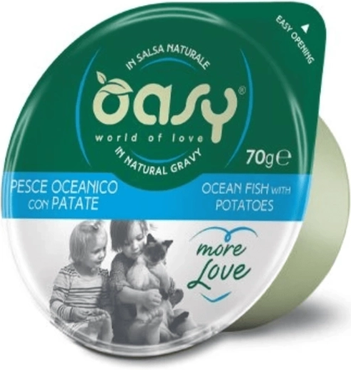 Oasy More Love poisson océanique avec pommes de terre 70 g gobelet