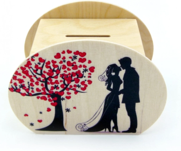 Hess tirelire en bois mariage