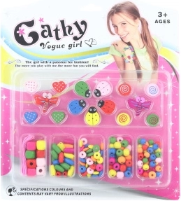 Perles en bois pour enfants pour fabriquer des bracelets