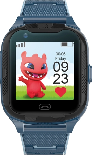 Montre connectée pour enfants Maxlife 4G avec GPS et Wi‑Fi bleue