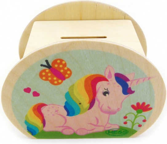 Tirelire en bois licorne HESS