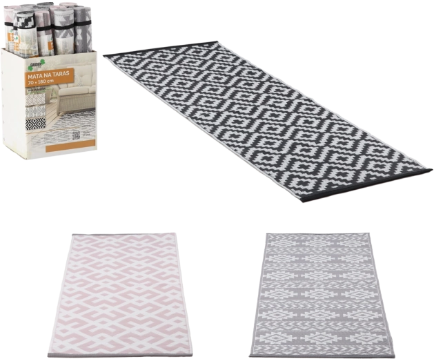 Coulissant d’extérieur pour terrasse 70 × 180 cm, motifs assortis