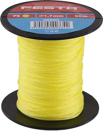 Cordeau de maçon FESTA 1,7 mm × 50 m, jaune