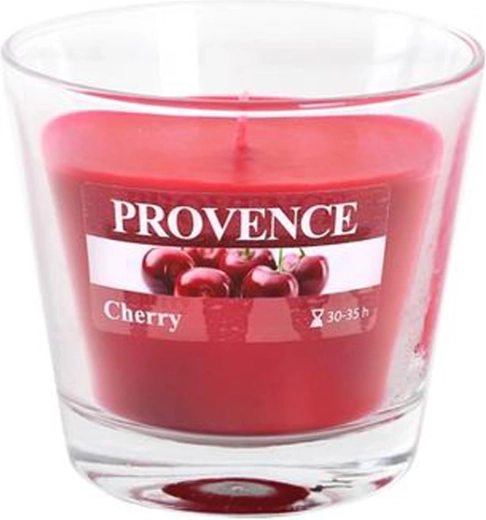 Bougie parfumée en verre Provence cerise 35 heures