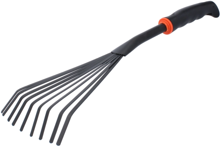 Râteau de jardin manuel 35 × 12 cm, noir