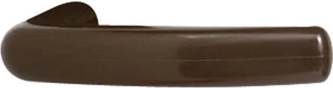 Poignée intérieure Klasik avec carré, marron, plastique, lot de 10 paires