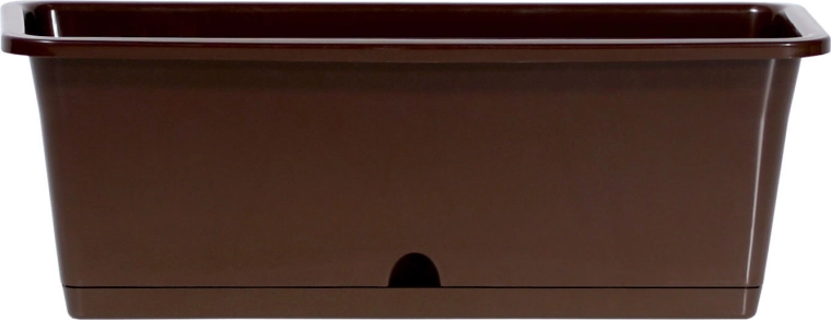 Jardinière en plastique Camelia 59,5 cm marron