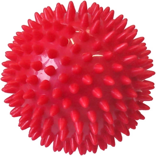 ACRA balle de massage hérisson 7,5 cm rouge - 1 pièce