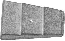 Clavette de sécurité métallique n° 4, 28 × 39 mm (20 pcs)