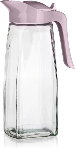 Pichet en verre DARA 1,5 l avec couvercle en plastique